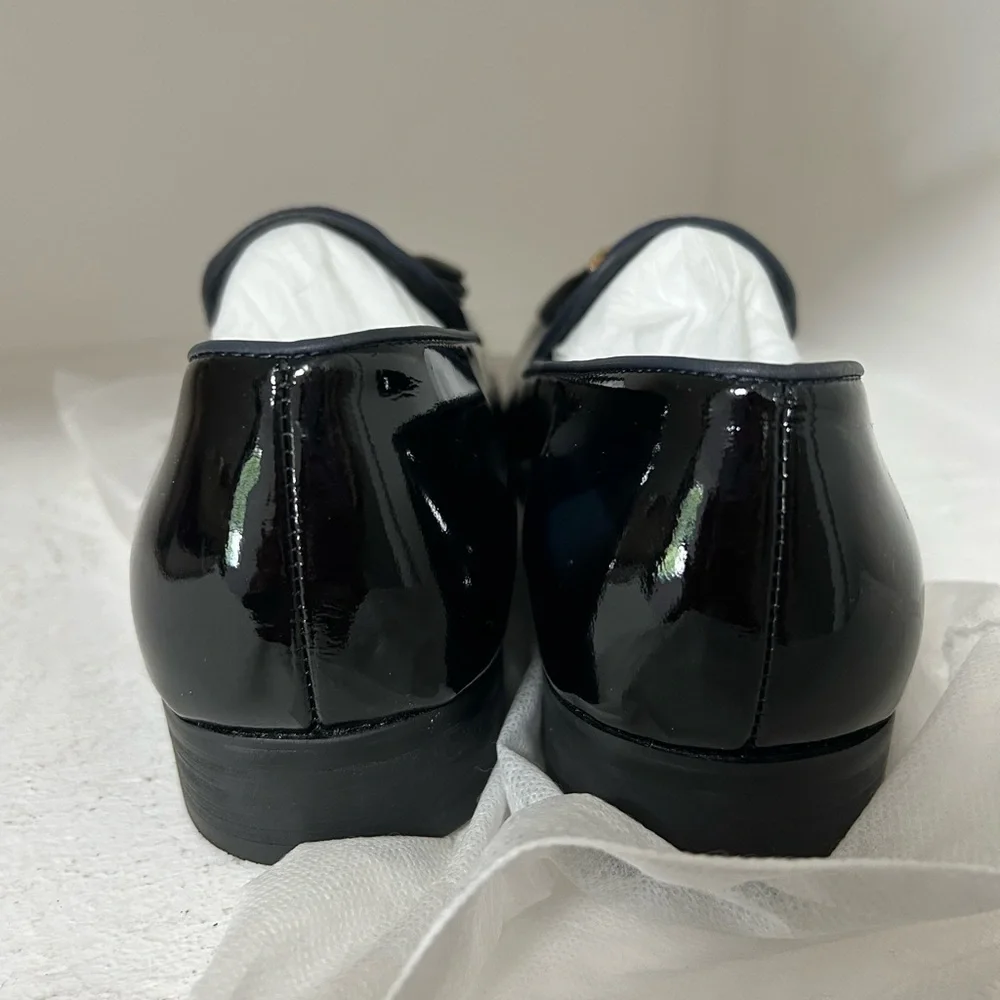 NasonMoretti Glossy Black Tassel Loafers like new !